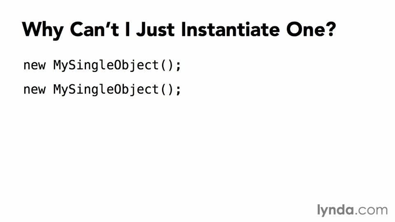 Design Patterns - 27. Understanding the classic singleton pattern - نماشا