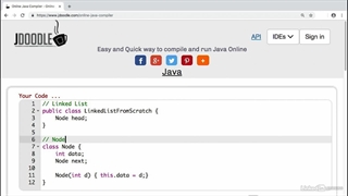 Data Structures - 22 Build a linked list in Java