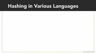 Data Structures - 41 Language support for hashing