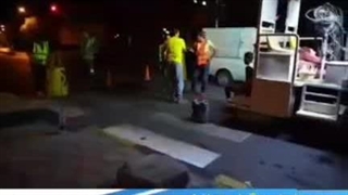 خط کشی محوری جاده و خیابان(آذین سازه نیاوران)