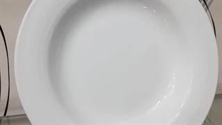 بشقاب گود ۲۰ چینی زرین سفید مناسب هتلها و تالارهای پذیرایی