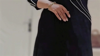 لباس مجلسی پوشیده | پیراهن ماکسی نوار نگینی