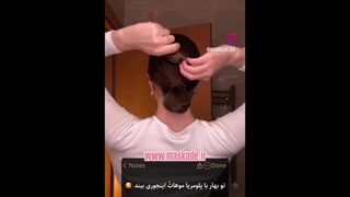 استایل مو با کلیپس مو پلومریا بزرگ