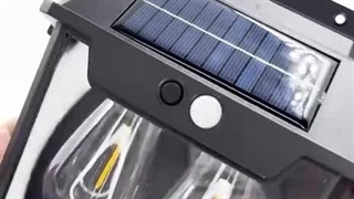 لامپ دیواری دوقلو خورشیدی 3 حالته مدل Solar