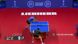 مسابقه تنیس روی میز مالانگ با تیمو بل جام جهانی پینگ پنگ 2017