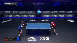مسابقه کامل تنیس روی میز مالانگ چینی با آندرس لیند دانمارکی