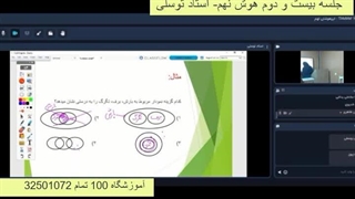 جلسه بیست و دوم هوش نهم- آموزشگاه 100 تمام