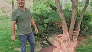 آتشدان هیزمی باغی سفارشی