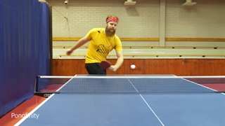 از کارهای معمول که تو پینگ پنگ انجام میشه (خنده دار)