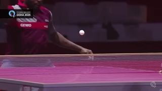 خلاصه مسابقه بسیار جذاب تنیس روی میز کوادری آرونا و بندیکت دودا دوحه قطر 2025