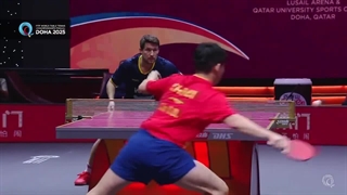 مسابقه کامل تنیس روی میز لین شدانگ و کریستین کارلسون سوئدی دوحه 2025