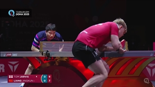 مسابقه کامل تنیس روی میز تام جراویس و لیانگ جینگکون دوحه 2025