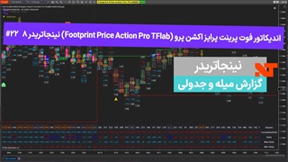 اندیکاتور فوت پرینت پرایس اکشن پرو (Footprint Price Action Pro TFlab) نینجاتریدر8 #22 گزارش میله و جدولی - [تریدینگ فایندر]