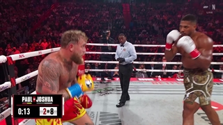 لحظات مهم مبارزه جیک پال و آنتونی جاشوآ