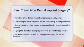 بعد از ایمپلنت دندان، سفر کردن مجاز است؟