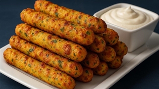 چوب‌های سیب‌زمینی خانگی ترد! بهتر از سیب‌زمینی سرخ‌کرده - از بیرون قهوه‌ای روشن، از داخل نرم!