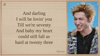 CORTIS MARTIN 'Thinking Out Loud' (Cover) Lyrics (لیریک آهنگ Thinking Out Loud [کاور آهنگ توسط مارتین عضو کورتیس])