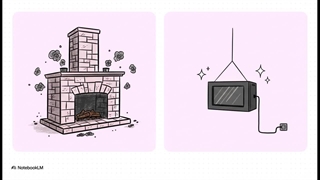 شومینه معلق برقی