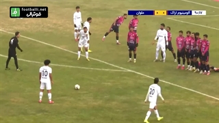 گل اول ملوان به آلومینیوم اراک (کاشته دیدنی قائم اسلامی خواه در دقیقه 91)