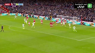 گل دوم منچستر سیتی به ناتینگهام فارست (رایان چرکی)