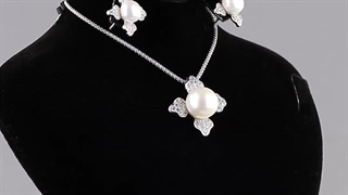 نیم ست مروارید نازآفرین بدون زنجیر