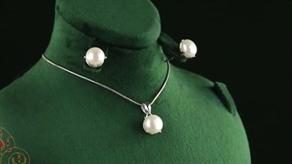 نیم ست مروارید مهربانو بدون زنجیر