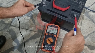 آموزش تشخیص قطب مثبت و منفی باطری با مولتی متر و اندازه گیری ولتاژ باطری