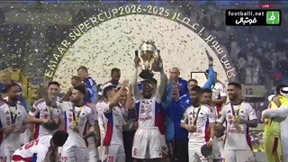 جشن قهرمانی الشارجه در سوپرکاپ امارات