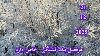 فصل زمستان بابرف قشنگترین است