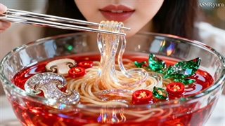 درست کردن کاسه رامن گیاهی با مواد اولیه شیشه‌ای