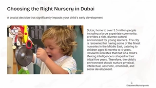 Choosing the Right Nursery in Dubai for Your Child