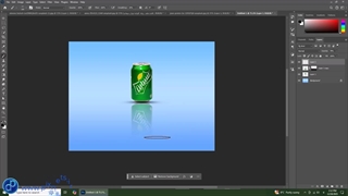 روش گذاشتن سایه روی اجسام با سطح شیشه ای