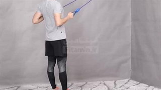 زیربغل از بالا ایستاده با کش