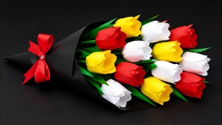 ساخت آسان گل‌های کاغذی | کاردستی با کاغذ | دکوراسیون منزل