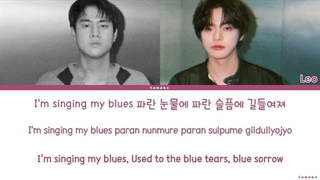 لیریک آهنگ Blue از Lee mujin & Leo