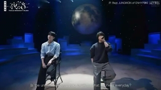 the performance of 声 (koe) by jungwon & tomohisa yamashita in 'tokyo midnight music' show