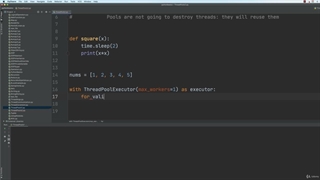 19. Thread pools and return values