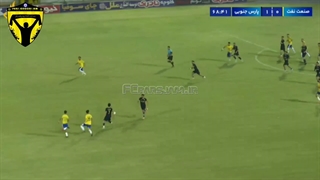 گل دوم پارس جنوبی جم مقابل صنعت نفت توسط عباس بوعذار