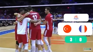خلاصه والیبال ترکیه 3 - فرانسه 0