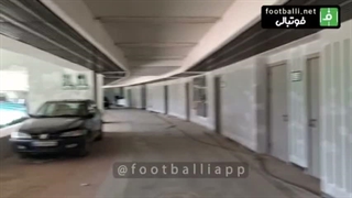 نمایی دیگر از بازسازی سکوهای ورزشگاه آزادی