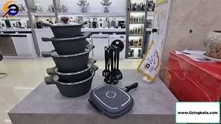 سرویس قابلمه ۲۱ پارچه سامسونیا طرح خطی