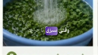 چرا سبزی تلخ می‌شود؟