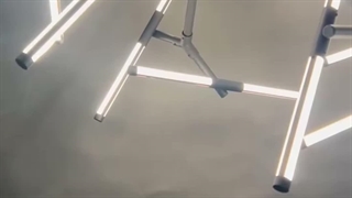 لوستر مدرن 16 شلعه LED با بدنه آلومینیوم کد CM422 فروشگاه آباژور دات کام