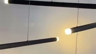 چراغ آویز مدرن خطی LED با بدنه آلومینیوم و اکریلیک کد CM404 فروشگاه آباژور دات کام