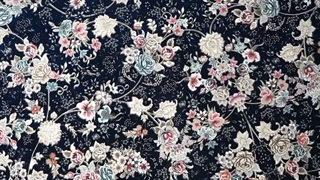 فرش 1200 شانه تراکم 3600 کد E13060 کلاسیک سرمه ای فرش متحد آسیا - اقساط تا سال 1410