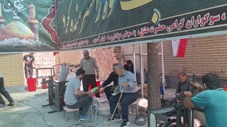 فعالیت و خدمت رسانی موکب حضرت رقیه (س) اخی جهان (1) ــ محرّم 1405