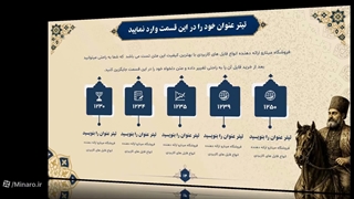 قالب پاورپوینت امیر کبیر | مینارو | 30 اسلاید