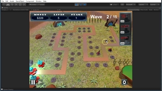 سورس بازی سه‌بعدی یونیتی Tower Defense استراتژی