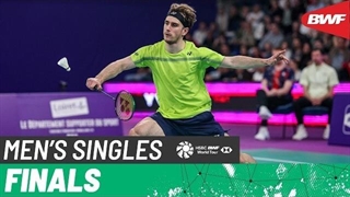 مسابقه فینال بدمینتون YONEX Swiss Open 2026 انفرادی مردان - Toma Junior Popov از فرانسه درمقابل vs Alex Lanier از فرانسه