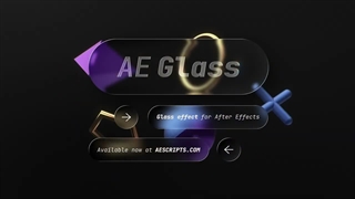 بررسی AE Glass پلاگین افترافکت ساخت لیکویید گلس + دانلود